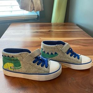 Little boy alligator sneakers